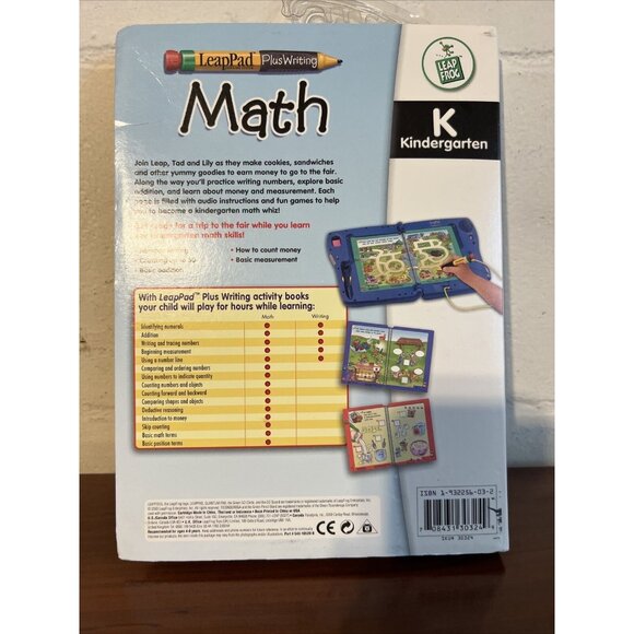 Leapfrog LeapPad Math Kindergarten Interactive Book Plus Cartridge - Picture 2 of 4